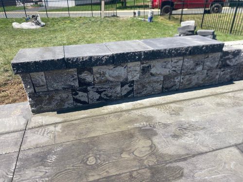 Retaining Wall Construction for Dixie Concrete Masonry LLC in Saint Leonard, MD