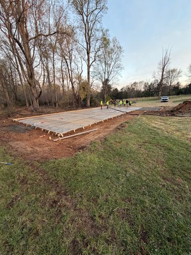 Concrete Slab Construction for J & Son Construction LLC in Forest City, NC