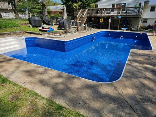 Custom Pool Construction for Chesapeake Pool Solutions in Pasadena, MD