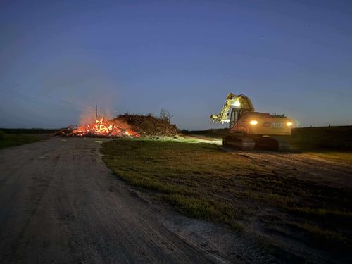 Land maintenance and brush control for Legge Farms and Drainage in Garner, IA