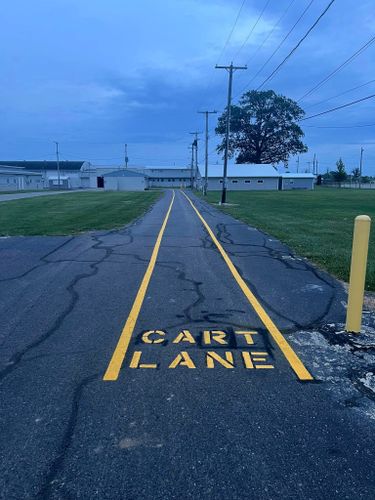 Parking Lot Striping for Ronnies Line Striping in Kenton, OH