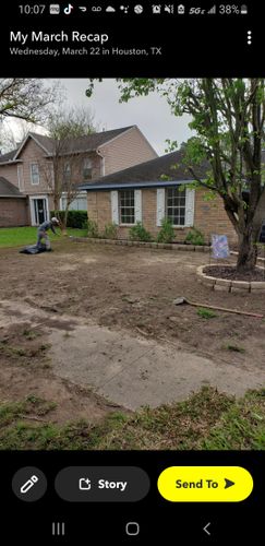 Mulch Installation for DJM Ground Services in Tomball, TX