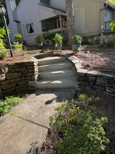 Sidewalk Installation  for Arce’s concrete finishing in Winston Salem, NC