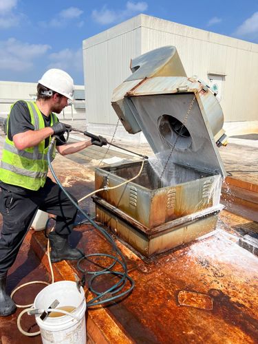 Commercial Kitchen Exhaust Fan Maintenance and Replacement Program for Centex Pressure Washing Service in San Marcos, TX
