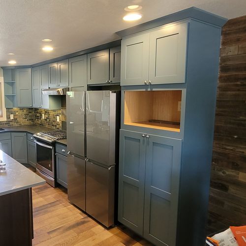 Kitchen Cabinet Refinishing for Outlaw Painting in Loveland, CO