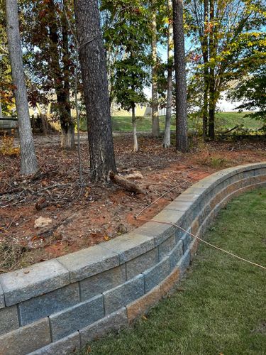 Retaining Wall Construction for Stars & Stripes Landscaping in Catawba, NC