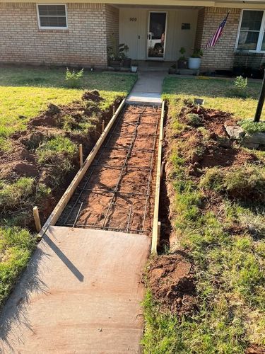 Driveway Construction for Rock of Ages Concrete LLC in Denton, TX