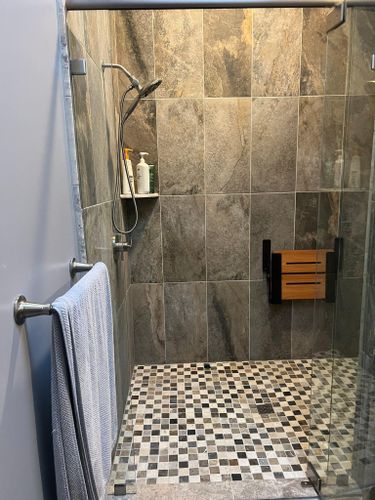 Bathroom Tiling for Zenus Custom Tile in Kansas City, MO