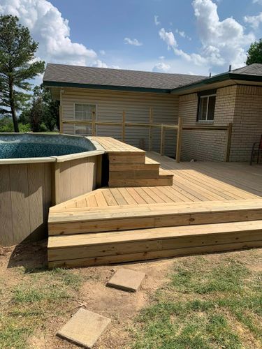 Deck & Patio Installation for MD Contractors and Construction LLC in Henryetta, Oklahoma