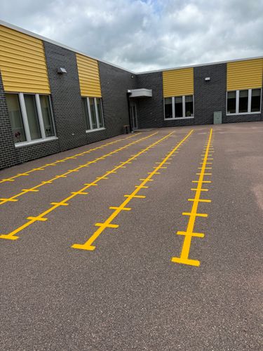 Line Striping for Midwest Line Striping LLC in Spirit Lake, IA