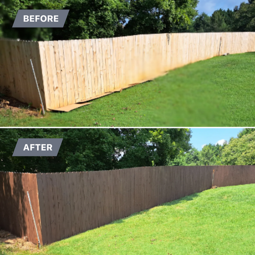 Fence Staining for Premier Fence in Marietta, GA
