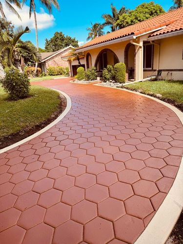 Patio Design & Installation for Beautiful and Affordable Stamped Concrete by Castilla Concrete Finish Design Corp in Sunrise, FL