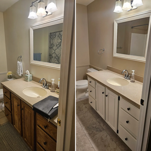 Kitchen and Cabinet Refinishing for LR Painting in Springfield, MA