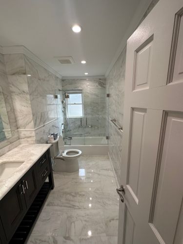 Bathroom Renovation for RMO Construction in Central Islip, New York