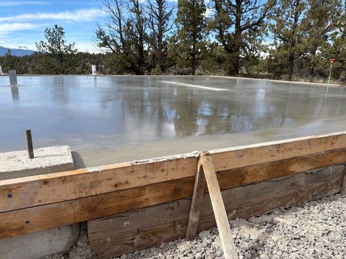 Concrete Slab Construction for TJR Concrete and Construction in Bend, OR