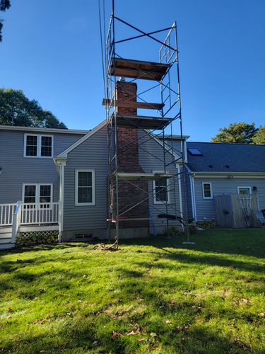 Chimner Rebuild for GPG Masonry in Sandwich, MA