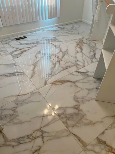 Kitchen Counter Tiling for Zenus Custom Tile in Kansas City, MO