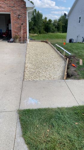 Driveway Install for TDC Excavating in Dubuque, IA