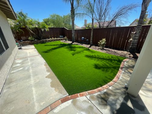 Concrete Edging for Aidan Jade Landscaping in Riverside County, CA