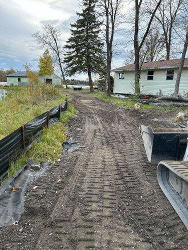 Excavating for Askeland Enterprises LLC in Detroit Lakes, MN
