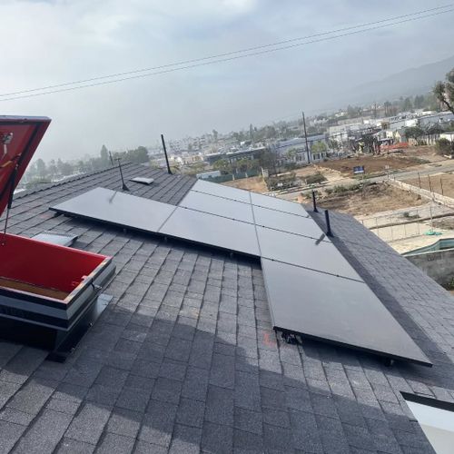 Solar Panel Installation for Infused Electric in Los Angales, CA
