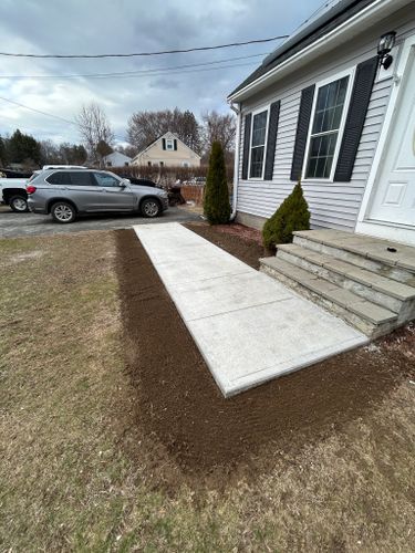 New Concrete Foundation Construction for Graham & Schriner Construction in Hinsdale, NH