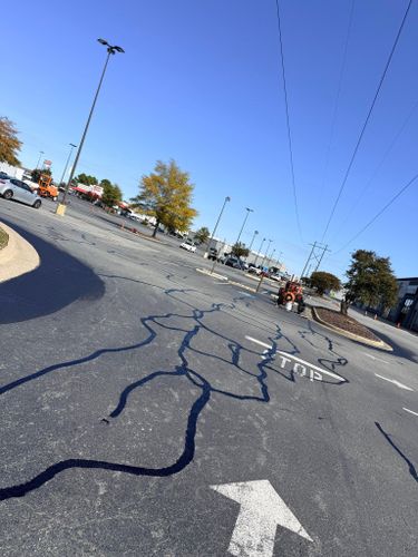Asphalt Maintenance for Straight Line Striping in Little Rock, AR