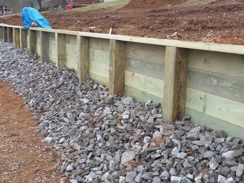 Retaining Wall for E&T Outdoor Pros in LaGrange, GA