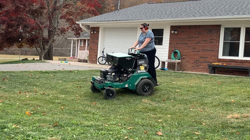 Overseeding & Topdressing for HG Landscape Plus in Asheville, NC