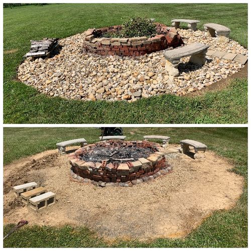 Aggregate & Metal Edge Installation for Higgins landscaping LLC in West Jefferson, OH