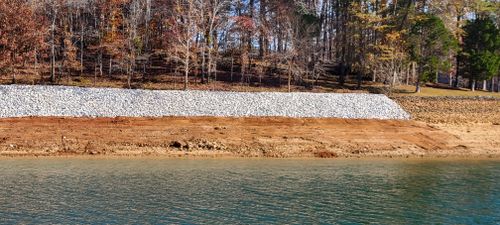 Rip Rap for Restoration Shoreline Norris Lake Rip Rap in Norris Lake, TN