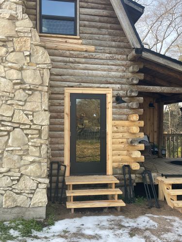 Log Home Finishing for Moss Construction in Longview, TX