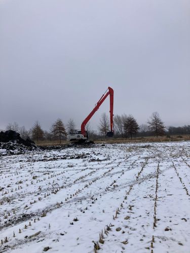 Residential & Commercial Excavation for M & W Tiling and Excavating in Calamus, IA
