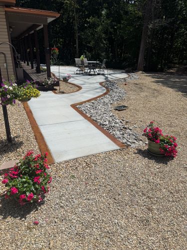 Stamped Concrete Installation for Immaculate Concrete and Construction in Troy, IL
