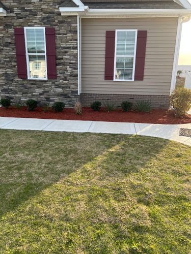 Mulch Installation for Paul's Lawn Care and Pressure Washing in Wilson, NC