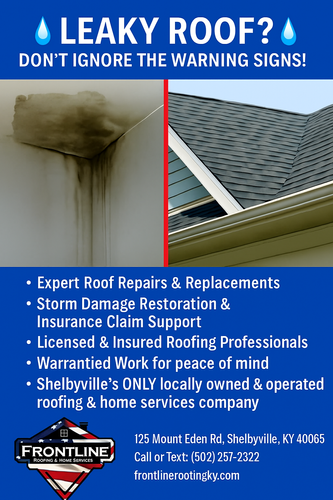 Roofing Replacement for Frontline Roofing & Home Services in Shelbyville, KY