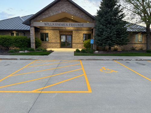 Line Striping for Midwest Line Striping LLC in Spirit Lake, IA