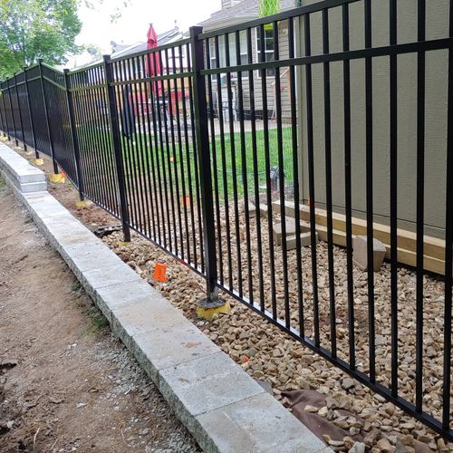 Fence Installation for VQ Land & Stone in St. Louis, MO