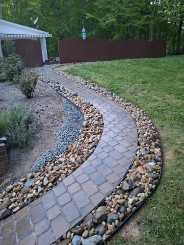 Stone Pathways for Olmedo Home Services in Davie County, NC