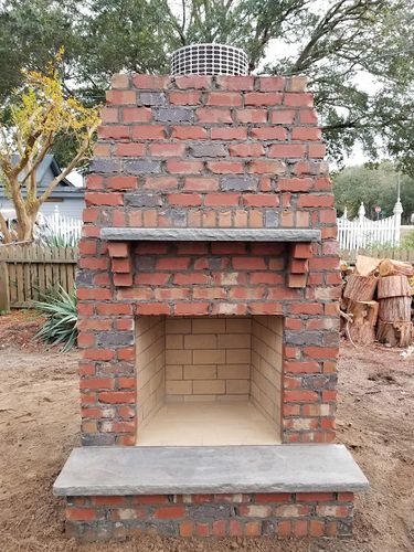 Fireplaces & Pizza Oven Structure for Bianchi Construction Company Inc in Southport, NC