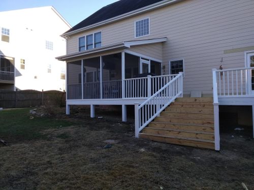 Screened-in Porch Construction for Dillard Construction & Remodeling, LLC in Wendell, NC