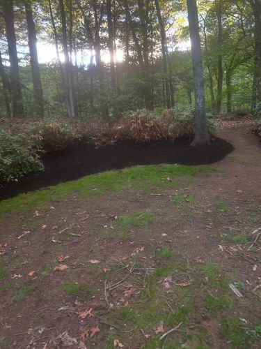 Mulch and Rock Installation for B&L Management LLC in East Windsor, CT