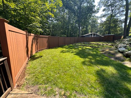 Vinyl fence  for Wantage Fence & Stonework, LLC in Wantage, New Jersey