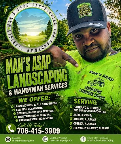  for Man's Asap Landscaping and Handyman Services LLC in Lagrange, GA