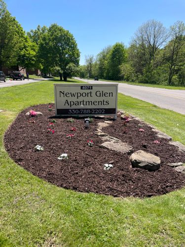 Mulch Installation for Youngstown Landscape and Design LLC in Canfield, OH