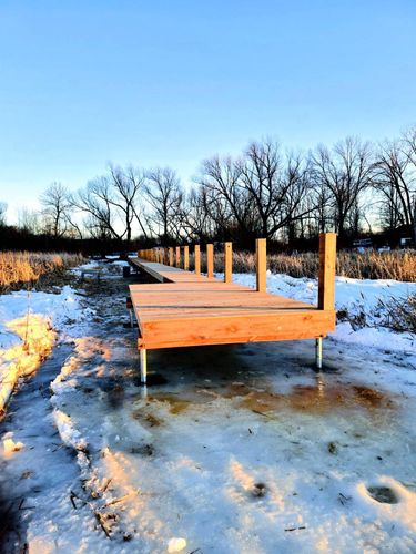 Boardwalk Footings for Elite Piers LLC in East Bethel, MN