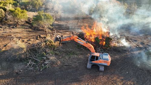 Demolition for South Prairie Construction in Graham, TX