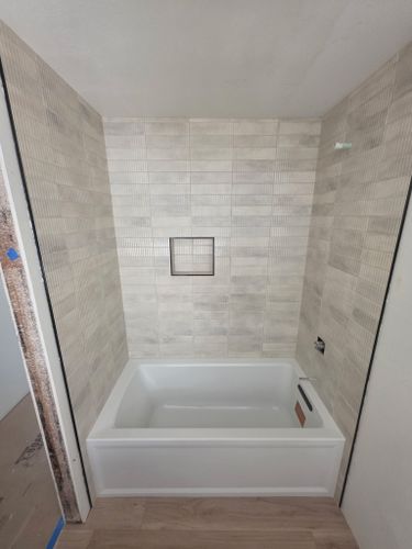Tiling for J. Jensen Enterprises in Renton, WA