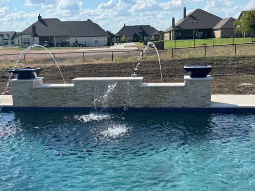 Custom Pool Design for Black Diamond Custom Pools LLC in Azle, TX