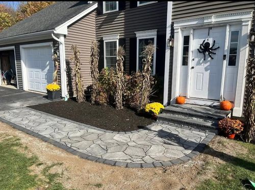 Mulch Installation for Z. Hastings Landscape Construction in Templeton, MA